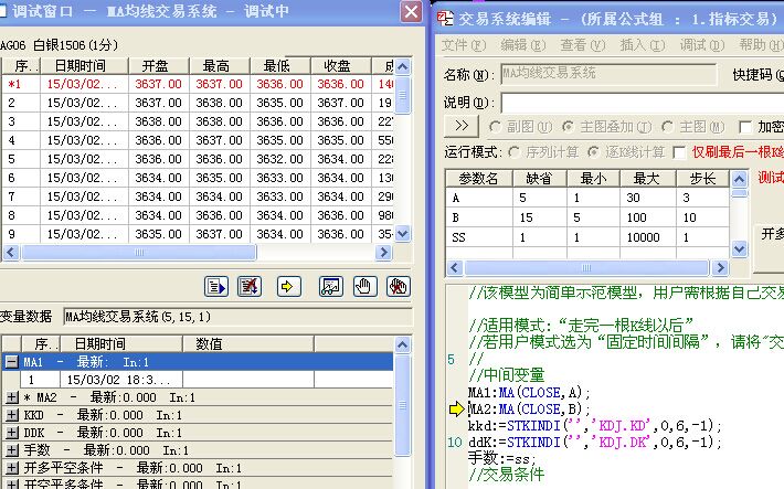 MA均线的年线和半年线的数值分别是多少?-K